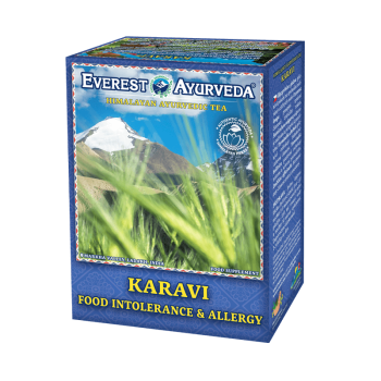 Karavi, Ayurvedic herbal mixture, 100g, facilitates digestion, for food intolerance, sensitive intestines, allergies, stomach irritation